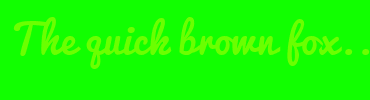 Image with Font Color 6BFF00 and Background Color 11FF00